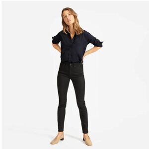 Everlane The Mid-Rise Black Straight Leg Jeans Size 23 Tall